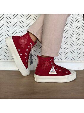 ⭐Converse Chuck Taylor All Star Lift 3D Floral 7.5 Womens Shoes Sneaker A12810C